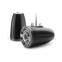 JL Audio 7.7-Inch M6 ETXv3 Tower Speaker System, Gunmetal & Titanium, Sport Grille