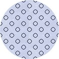 thumbnail image 1 of Ahgly Company Tapis Rond Lavable en Machine Intérieur Transitionnel Bleu Lavande, 8 Pieds Rond, 1 of 7