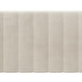 thumbnail image 4 of Hillsdale Crestone Upholstered Fabric Adjustable Height Queen Platform Bed Cream, 4 of 11