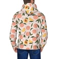 thumbnail image 5 of Zip Up Hoodies for Men - Peach With Leaves1 Long Sleeve Comfrt Men'S Fashion Hoodies & Sweatshirts, Jackets for Men Hoodies Pullover Clothing Clothes with Pouch, 5 of 5