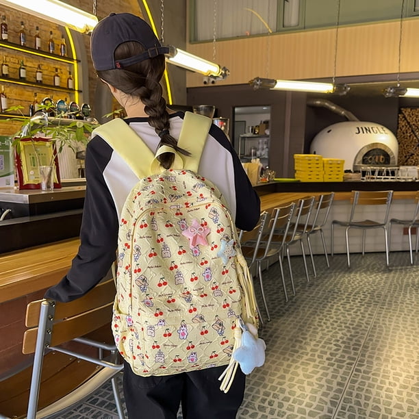 Bolsa de laptop para chicas adolescentes Lindo bolso de correa de nylon ajustable con 1 bolso escolar del compartimento principal para trabajo de viaje