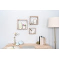 thumbnail image 2 of BARNWOODUSA Rustic Shelves, Square Floating Wood Shadowbox, Home Decor, Set of 3 (Natural Weathered Gray), 2 of 5