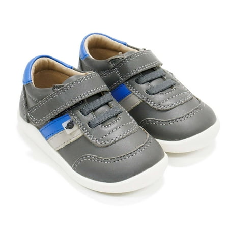 

Old Soles Toddlers Play Ground Low Top Shoes Grey \ Neon Blue 25 EU (9 US) M US
