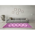 thumbnail image 3 of Ahgly Company Indoor Square Persian Pink Traditional Area Rugs, 7' Square, 3 of 4