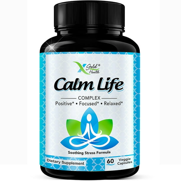 Calm Life Anxiety Relief Supplement Calming Natural Herbal Formula