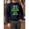 thumbnail image 2 of Awesome Judge Looks Like Sweatshirt Men -Smartprints Designs, Male 4X-Large, 2 of 4