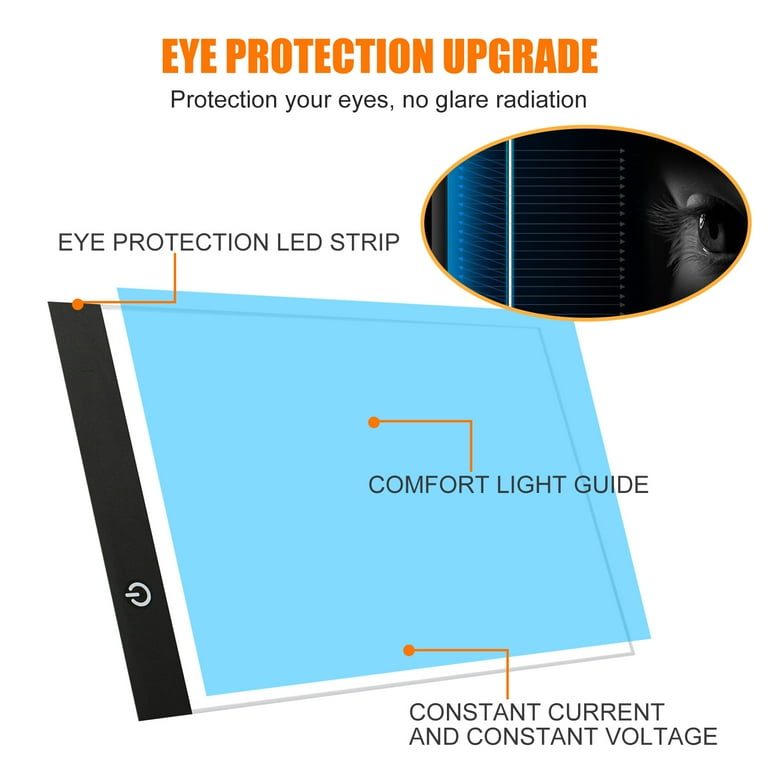 Tavoletta Luminosa A4 XIAJIA - 5mm Spessore, USB, LED Regolabile, Per Disegno E Tatuaggi - Foto 6