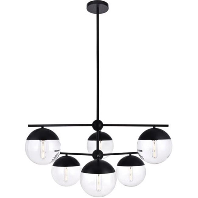 Living District Ld6141bk Eclipse 6 Lights Pendant Ceiling