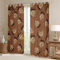 thumbnail image 2 of Feelyou Kawaii Cartoon Strawberry Blackout Curtains Set of 2 (52x84 Each), Fashion Leopard Cheetah Print Window Curtains, Teens Kids Boys Girls Curtains and Drapes, Window Curtains Bedroom Decor, 2 of 6