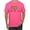 Neon Pink, variant on Peace Love Breast Cancer Awareness Breast Cancer Awareness Men's Graphic T-Shirt, Fuschia, Medium