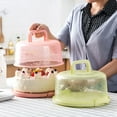 thumbnail image 6 of Portable Cupcake Carrier Food Preservation Boxwith Handle Transparent Cake Box, 6 of 8