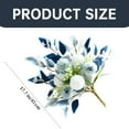 thumbnail image 2 of Topboutique Artificial Flowers,Faux Hydrangea Flower Arrangements,Fake Flower Centerpieces,Silk Chrysanthemum Ball for Vase for Wedding Home Garden Decoration,1 Bunch Blue(Vase NOT Including), 2 of 6