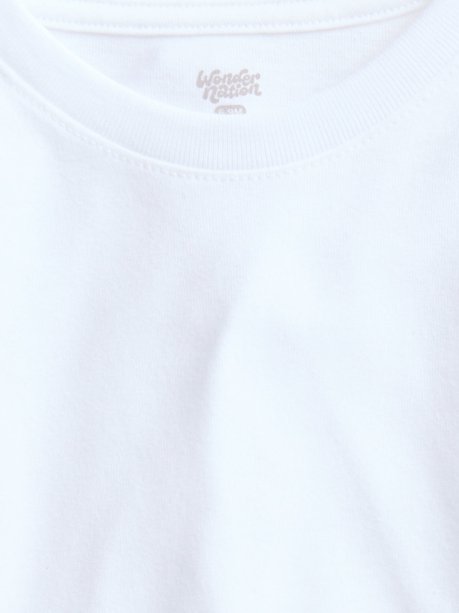 Wonder Nation Baby and Toddler Boys Solid Tee with Long Sleeves, Sizes 0/3M-5T