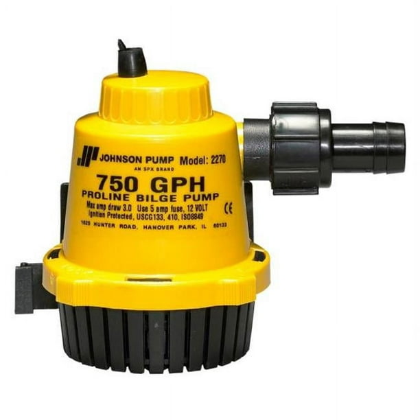Johnson Pump 22702 Johnson Pump Pompe de Cale de Proline - 750 GPH