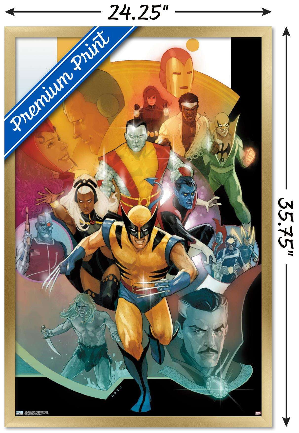 Marvel Comics - 80th Anniversary Collage Wall Poster, 22.375" x 34", Framed