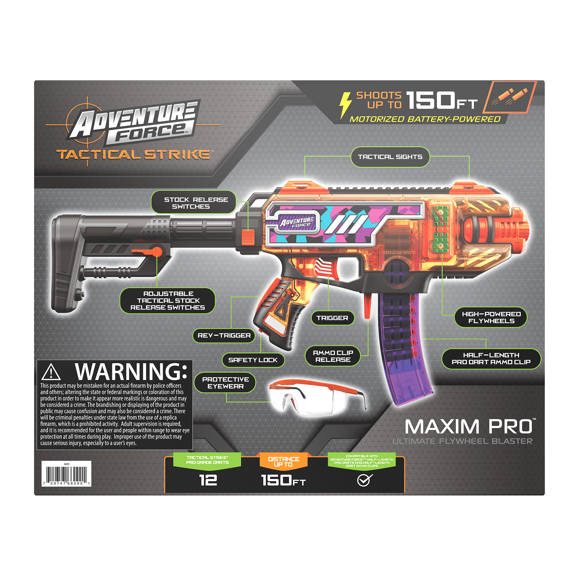 Free Shipping! Adventure Force Tactical Strike Maxim Pro Foam Dart