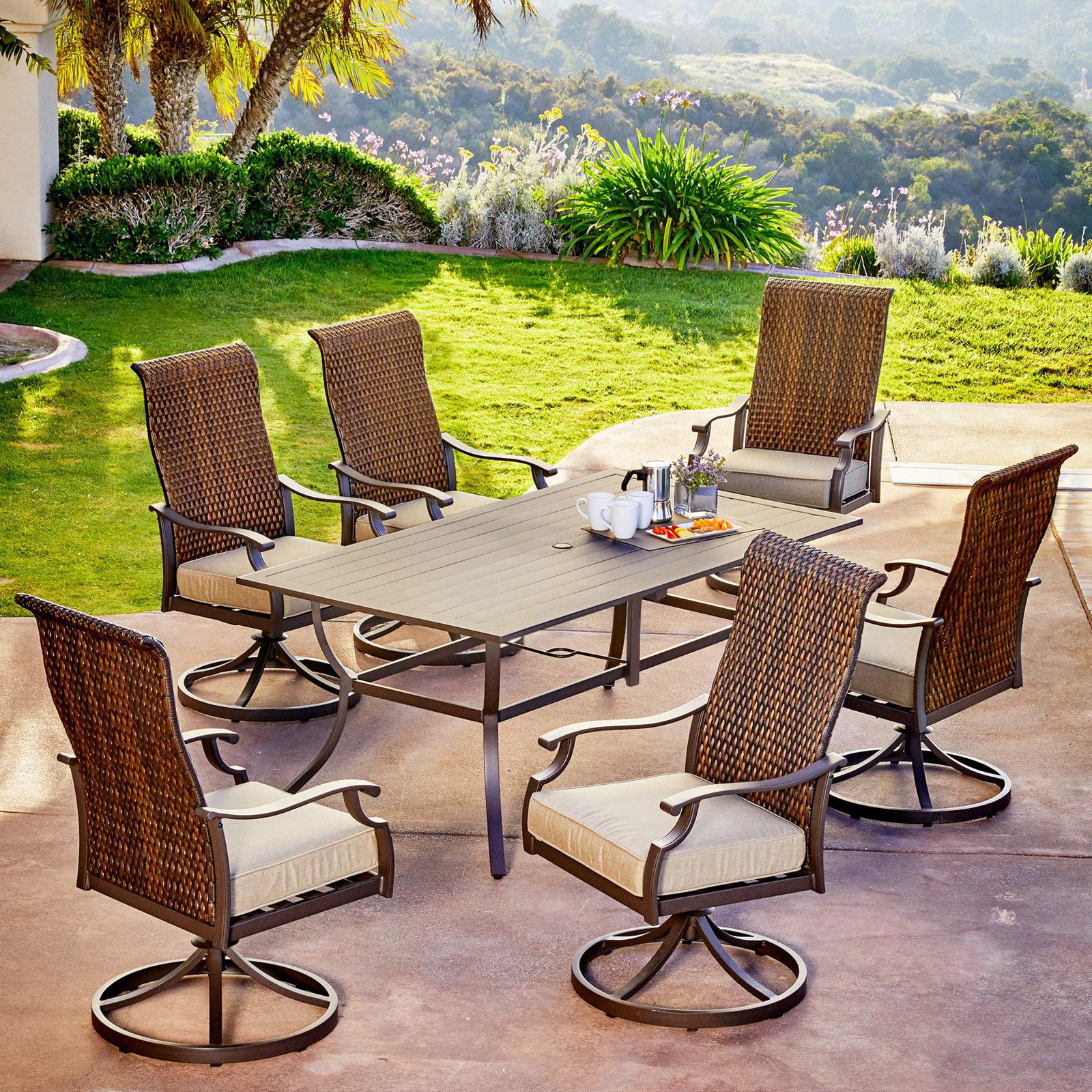 Mountain Back Wicker Patio Furniture Set 4 Piece - Buy Sunsitt Outdoor ...