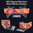 thumbnail image 3 of TUTT 14” Dual Portable Laptop Monitor | Single Cable Setup | FHD 1080P Triple Screen Extender | 16:10 | Stand Alone | S688, 3 of 13