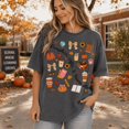 thumbnail image 3 of Pumpkins Coffee and Lesson Plans Teacher T-Shirt, Cute Fall Classroom Graphic Tee, Cozy Autumn School Shirt, Comfort Colors Gift for Teachers - Pepper, 2XL, 3 of 5