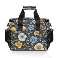 thumbnail image 7 of FORMRS Insulated Cooler Bag 24 Cans Capacity Soft Leakproof Lunch Box with Side Pockets, Navy Floral Pattern, 7 of 7