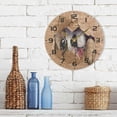 thumbnail image 7 of GZHJMY Cute Dog Peeking Through Cardboard Wall Clock, 10" Silent Non Ticking Round Clock, Oil Painting Easy to Read Clock for Living Room Bedroom Bathroom Home Decor Holiday Gifts, 7 of 7