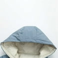 thumbnail image 3 of XXWXYD Toddler Girls Boys Long Hooded Down-Style Coat, Solid Color Heavyweight Winter Jacket with Zipper for Kids 1-8 Years | Windproof, 3 of 8