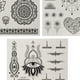 thumbnail image 3 of Tatuajes falsos realistas de 3 piezas, estilos mixtos, tatuajes temporales para adultos en negro, 3 of 5