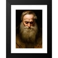 thumbnail image 2 of Jan Matejko 14x18 Black Modern Framed Museum Art Print Titled - Head of an Old Man with a Grey Beard (1858), 2 of 5