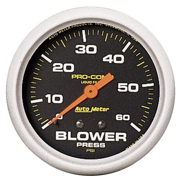 AUTO METER 5403 2-5/8IN BLOWER PRESS, 0- 60 PSI, W/MEM, MECH, LFG