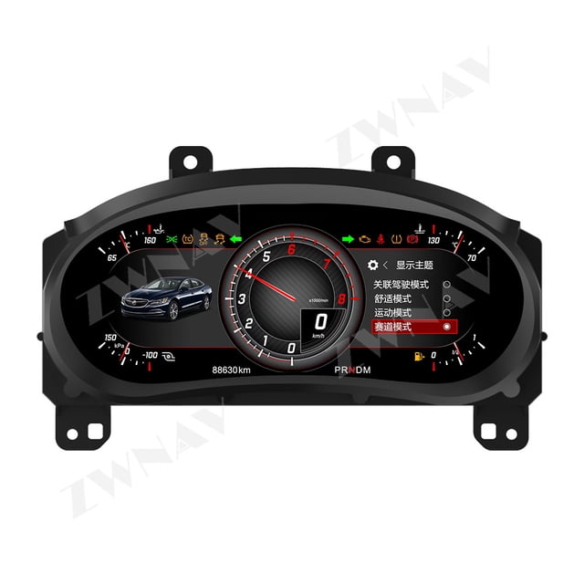 ZWNAV Digital Dashboard Cluster Cockpit For Chevrolet Malibu XL 2015-2022 Instrument Speedometer Carplay Radio Navigation Head Unit