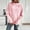 Pink, variant on Hrsba Women's Oversized Casual Tops, Women's Hooded Sweatshirts Solid Color Cropped Athletic Shirt Long Sleeve Pullover Hoodie Fall Outfits for Women