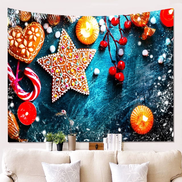 Tapiz de decoración, tapices de pared, estilo navideño 3D, decoración nueva e interesante, arte para el hogar, dormitorio, sala de estar, dormitorio, tapices, regalo creativo Sincero Hogar