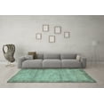thumbnail image 3 of Ahgly Company Indoor Square Abstract Light Blue Contemporary Area Rugs, 8' Square, 3 of 4