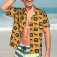 thumbnail image 5 of Lsque German Shepherd Woof pattern Hawaiian Shirt for Men, Unisex Summer Beach Casual Short Sleeve Button Down Shirts-Large, 5 of 9