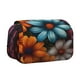 thumbnail image 1 of Easygdp Colorful Blooming Flowers para Estuche de Lápices con Tapa Flip, Suministros de Oficina y Universidad para Adolescentes y Adultos, 1 of 7