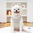 thumbnail image 6 of NovaStitch Pet Dog Sweater Striped Winter Puppy Clothes for Small Dogs Cats Warm Dog Knitwear Outfits Doggy Knitted Clothing Gray XL, 6 of 6