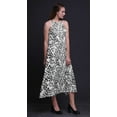 thumbnail image 3 of Bimba Robe Longue Dos Nu Géométrique Décontractée pour Femmes Robe de Plage Imprimée-Petite, 3 of 6