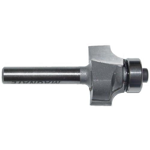 Magnate 1231 Corner Rounding ( Round Over )/Beading Router Bit - 5/32" Radius, 3/8" Cutting Length, 1/4" Shank Diameter, 13/16" Overall Diameter, 1-1/4" Shank Length