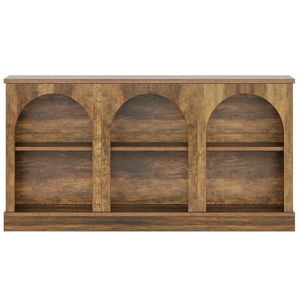 Resenkos Entryway Table, Console Sofa Table,63" Console Table, Farmhouse Entryway Table with 3 Tier Storage
