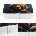 thumbnail image 4 of Bear PU Leather Necklace Holder with Removable Compartment and Portable Organizer Box Jewelry Display Case Jewelry Boxes, 4 of 6