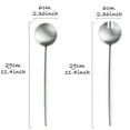 thumbnail image 2 of Scheam Silver Salad Spoon and Fork Set,Large Food Server Spoon Stainless Steel Salad Fork,Long Handle Kitchen Utensils,Pack of 2 Salad Tools,for Party Picnic Lunch 11.4 Inch, 2 of 7