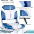 thumbnail image 2 of NORTHCAPTAIN T1 Deluxe Low Back Folding Boat Seat,Stainless Steel Screws Included, 2 of 12