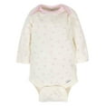 thumbnail image 4 of Gerber Baby Girls' Long Sleeve Onesies Bodysuits, 6-Pack, 4 of 8