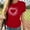 Red-Athletic-Women, variant on Zedker Women's Plus Size Tops, Women Cute Heart Graphic Tees Shirts Valentines Gifts Short Sleeve Crewneck Tee Tops Black L