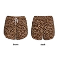 thumbnail image 5 of Vsdgher Leopard Printed Print Women's Running Double Layer Shorts High Waisted with Pockets Elastic Yoga Workout Athletic Gym Sports, 5 of 8