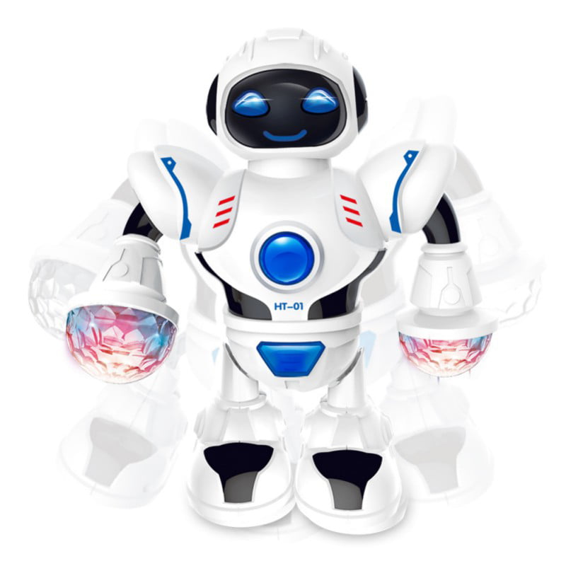 Toys for Boys Dancing Robot Toddler Dance Music LED Flash Light Toy Xmas Gifts 