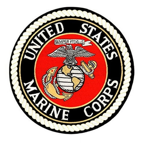 United States Marine Corps Semper Fidelis Embroidered Back Patch Iron Sew RPPM8299
