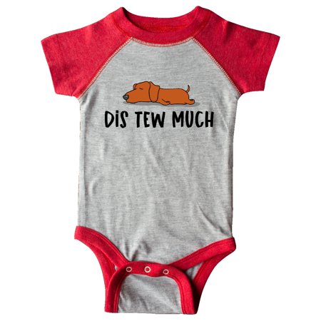 

Inktastic Napping Dis Tew Much Daschund Weiner Dog Brown Gift Baby Boy or Baby Girl Bodysuit