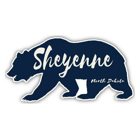 

Sheyenne North Dakota Souvenir 3x1.5-Inch Fridge Magnet Bear Design
