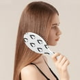 thumbnail image 3 of Emperor Penguin Print Hair Brush - Gentle Detangling Paddle Brush with Round-Tip Bristles for All Hair Types, Cute Snowflake Winter Animal Design, 3 of 3